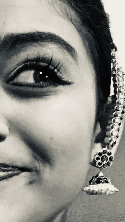 This B&W self-portrait taken in April 2020 (Brampton) of my face with Bharatanatyam jewelry, beckons us to ponder the intricate interplay between rhythm and cultural expressions, through the language of dance. "Rhythm and Hues" offers a captivating juxtaposition, challenging conventional notions of vibrancy, urging us to contemplate the subtleties found in light and shadow, textures, and tonal variations, allowing for a more up-close and intimate snapshot of a culture. It invites us to explore how rhythm manifests not only in music, but also in the visual elements, patterns, and contrasts that shape our existence.
